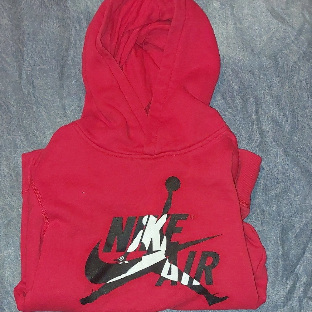 Nike Air Jordan Red Sweatshirt with Logo - Picture 2 of 4